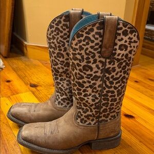 Ariat Brown Leopard Print Women's Boots